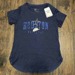 Nike Tee Houston Astros Women’s Tshirt XS Blue Scoop Neck NWT
